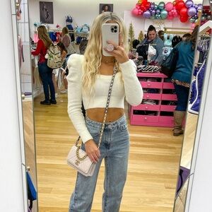 Lovers + Friends Cropped Sweater